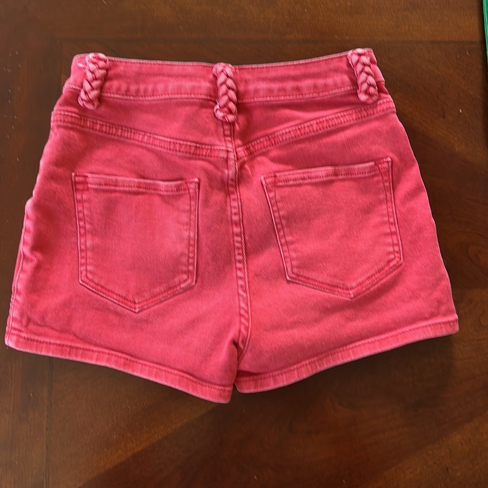 BDG Urban Outfitters Shorts High Waisted Red Denim Size Waist 25 - Picture 5 of 8